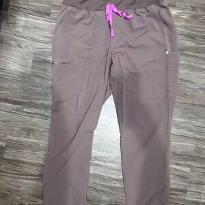 Figs Smokey Taupe High Waisted Yola